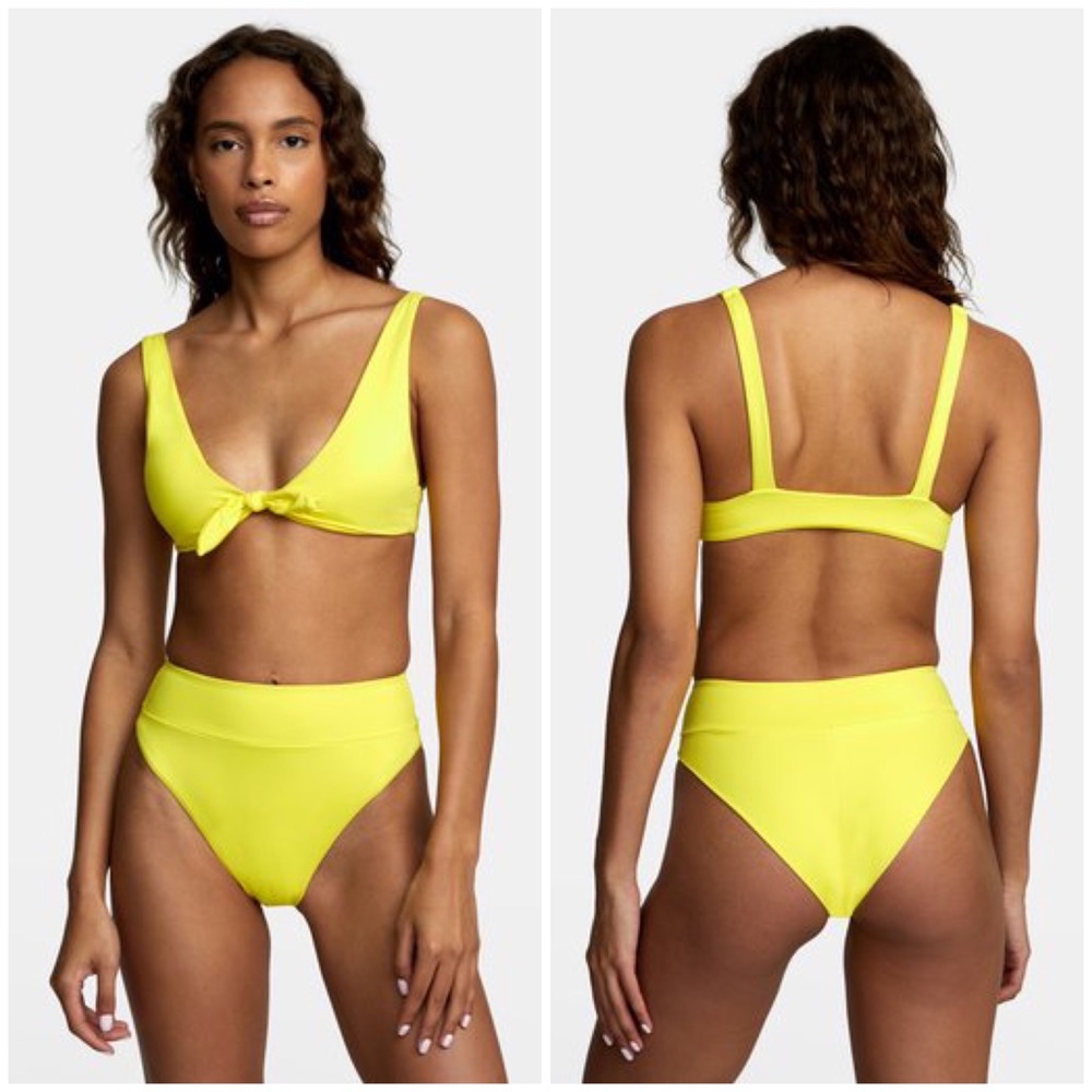 🔆 RVCA Solid High Rise Bikini Bottom